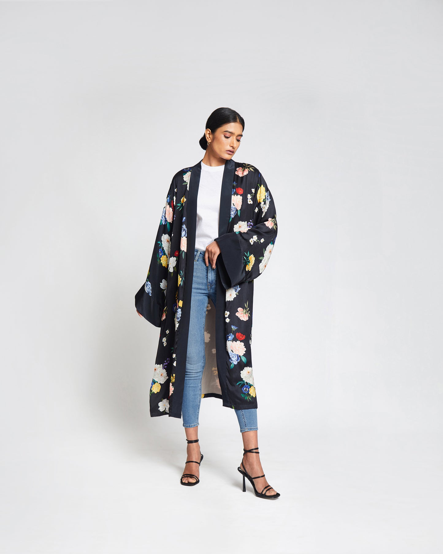 Carmen Kimono- Long Satin Kimono