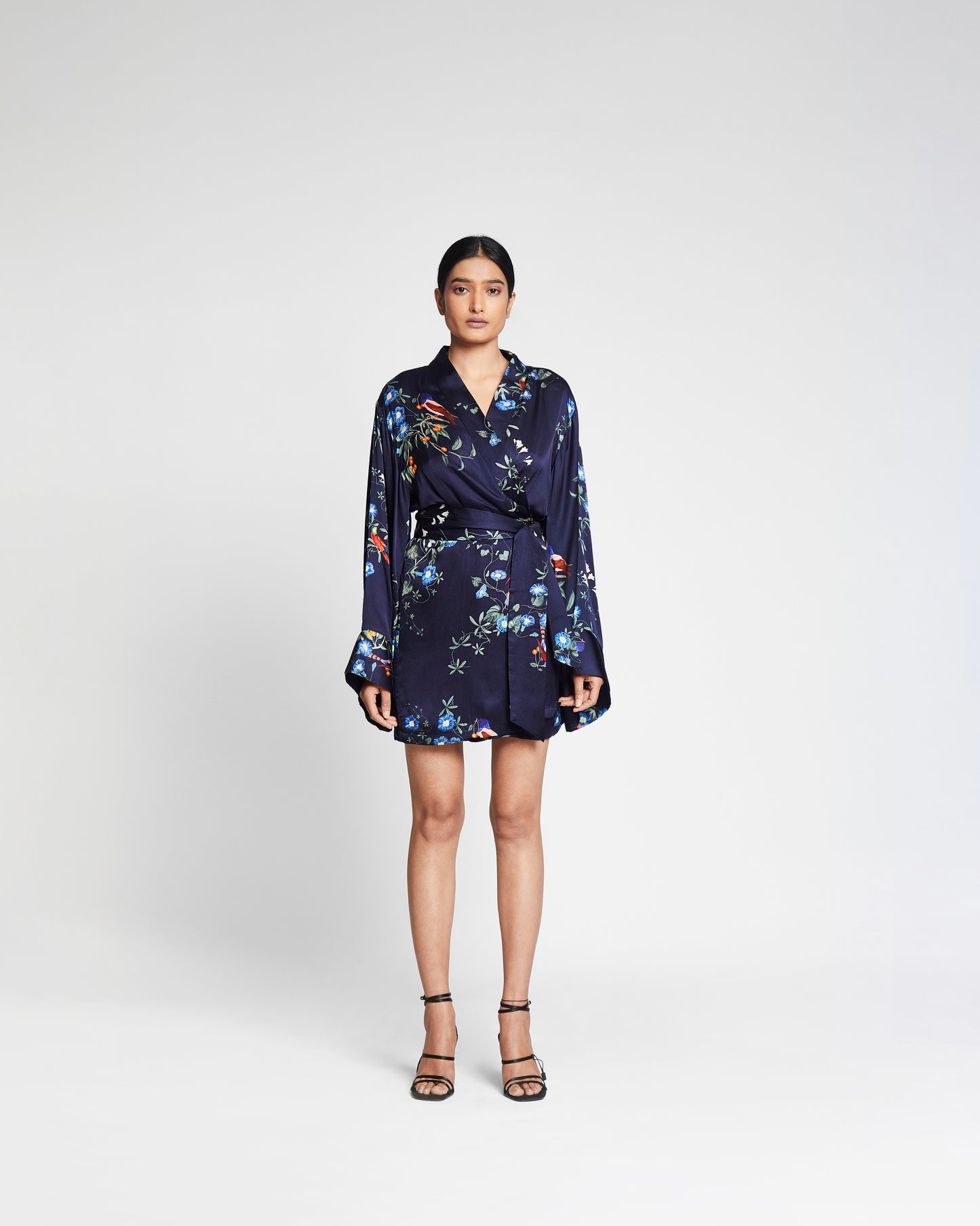 Claudia Kimono- Short Satin Kimono