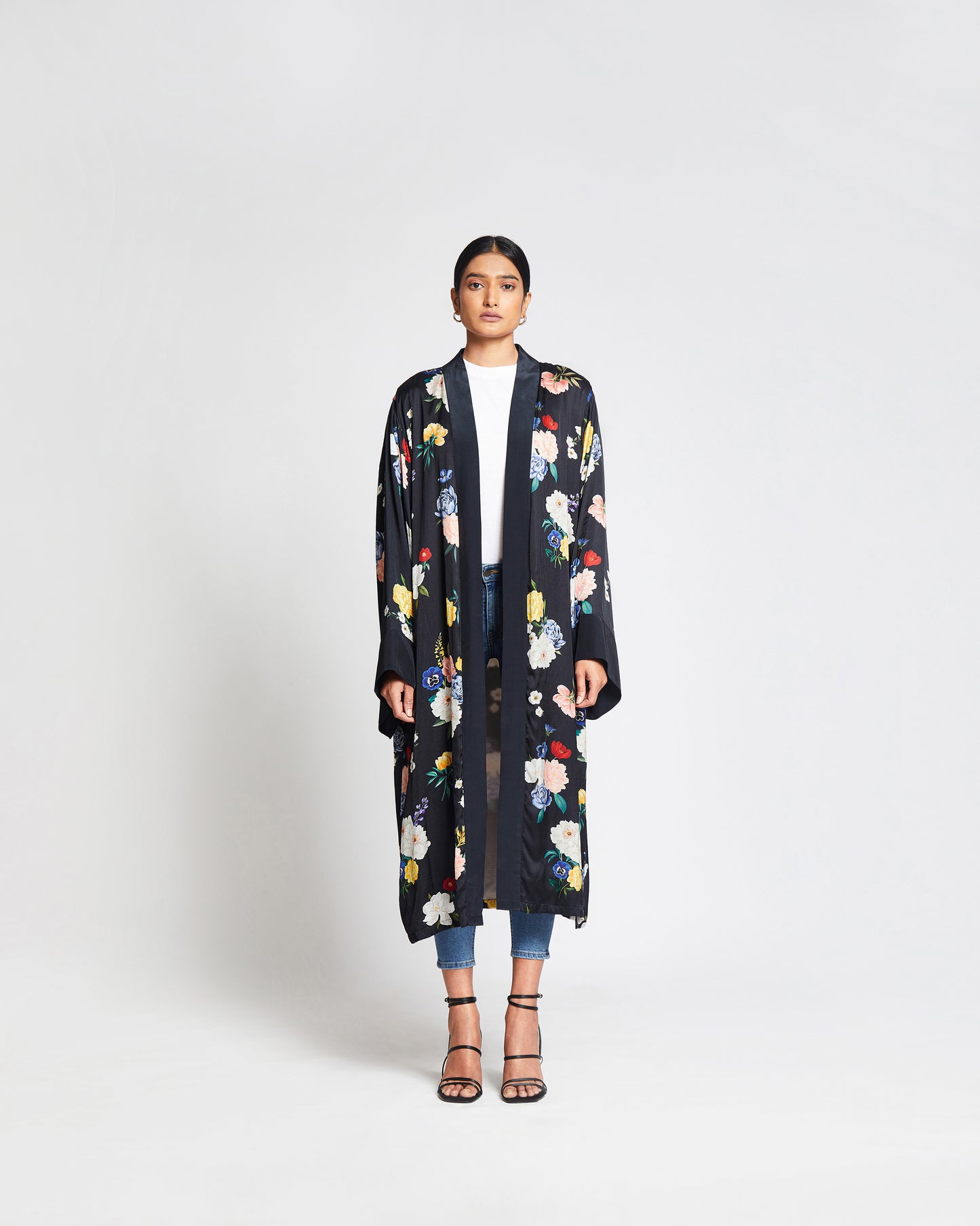 Carmen Kimono- Long Satin Kimono