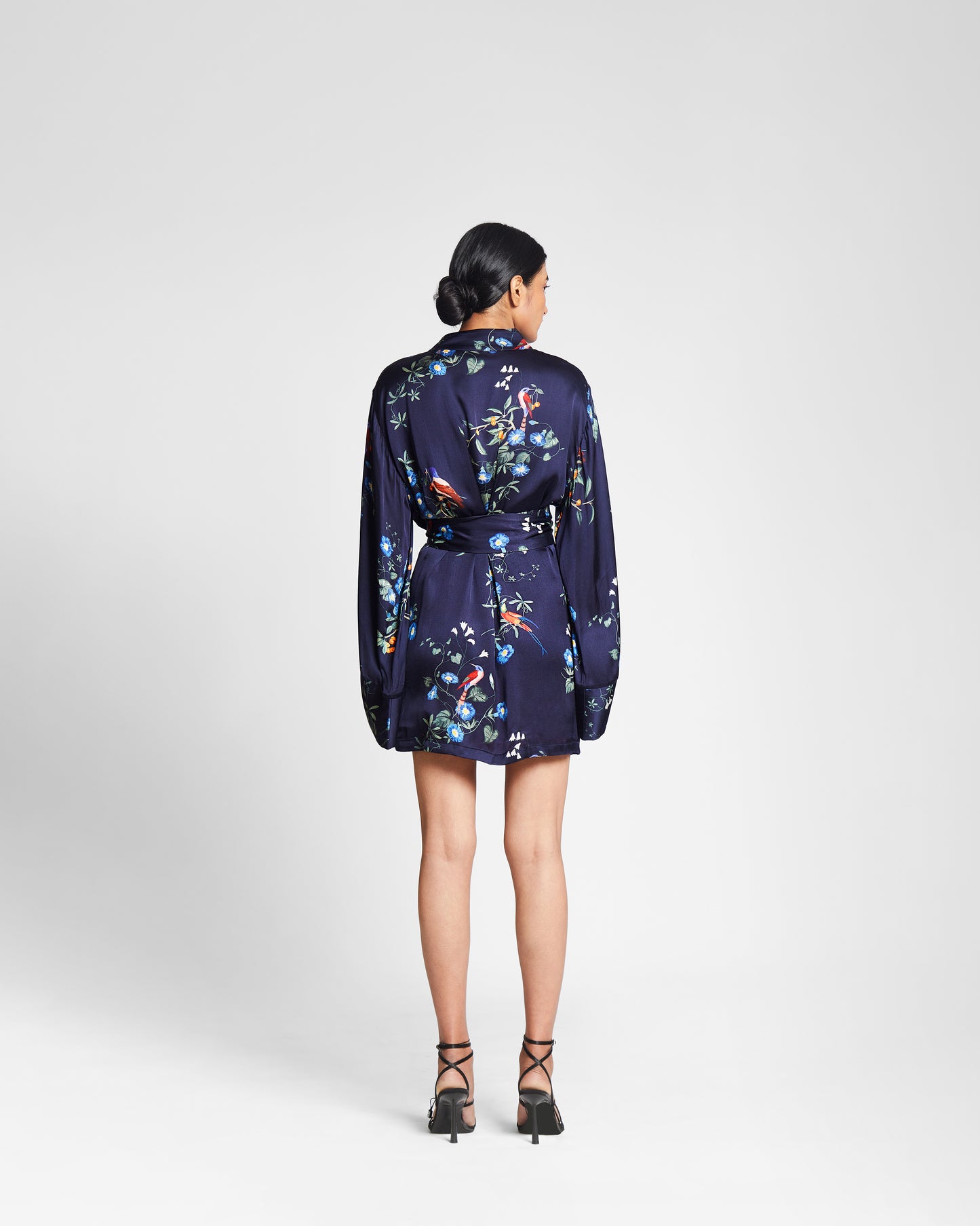 Claudia Kimono- Short Satin Kimono