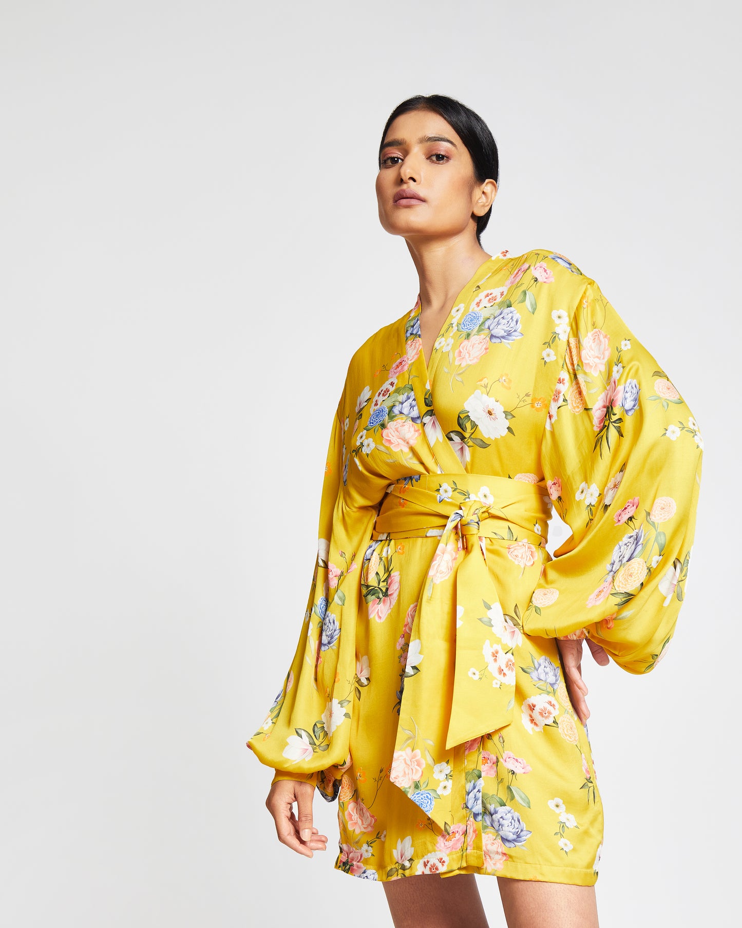 Marta Kimono- Short Satin Kimono
