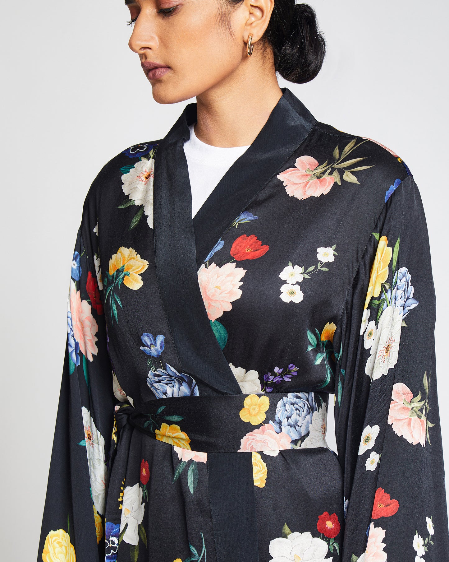 Carmen Kimono- Long Satin Kimono
