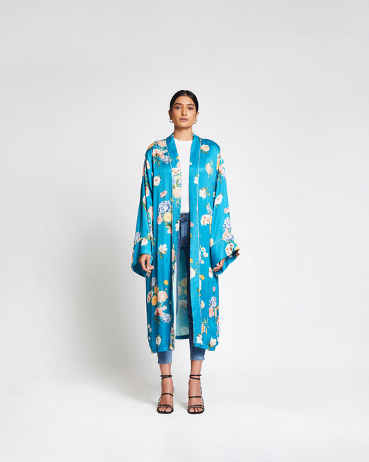 Marta Kimono - Long Satin Kimono