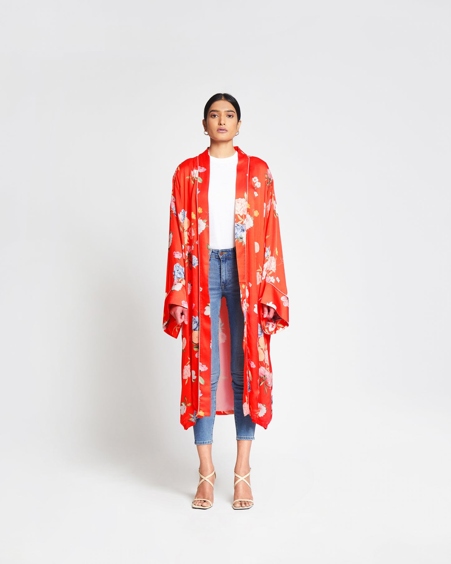 Marta Kimono - Long Satin Kimono