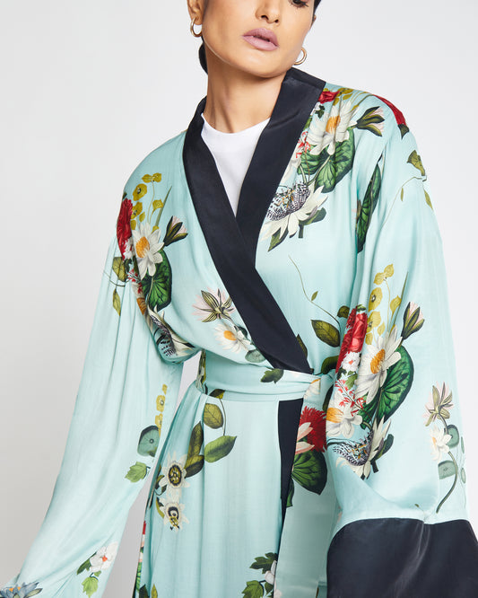 Antonia Kimono- Long Satin Kimono